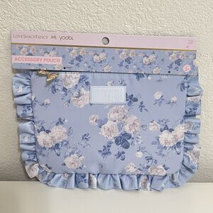 LoveShackFancy x Target Yoobi Everblooming Rosettes Flat Zip Pencil Case Ruffles